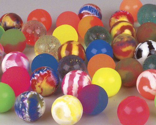 50 49mm Assorted Bouncy Balls