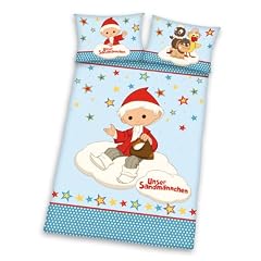 Herding 247601063 Babybettw�sche Sandm�nnchen, 40 x 60 cm + 100/135 cm, Linon