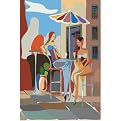 Girl Talk II Canvas Wall Art - 16x20"