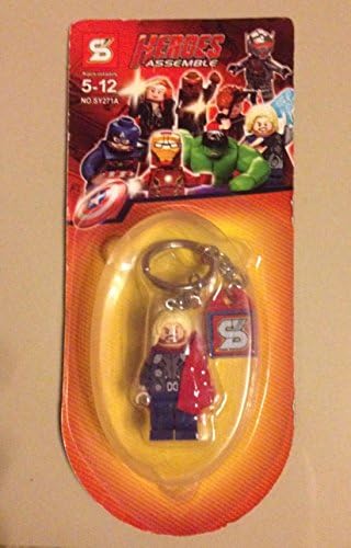 Borderless House New Arrival The Adventure Thor DIY Customize Minifigures KeyChain Key Ring Super Heroes The Avengers TMNT Model Building Blocks Brick Toys Gift
