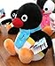 Pingu character Penguin stuffed animal plush black 10
