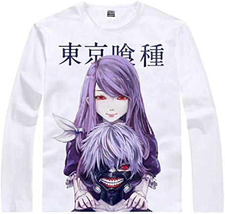 Tokyo Ghoul Anime Kaneki Ken Costume Long-Sleeve, Asian Size