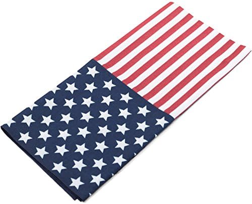 Coverd 16-in-1 Seamless Casual Headwear Bandana, Headband, Neck Gaiter, Balaclava, Helmet Liner, Mask & More - Designed from Lightweight Moisture Wicking Microfiber (American Flag)