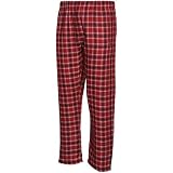 NCAA Houston Astros Youth Brick Red-Black Plaid Legend Flannel Pants (Medium)