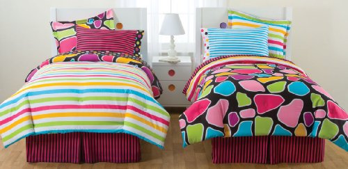 Little Miss Matched Zany Giraffe Twin Bed Ensemble