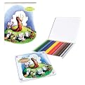 eeBoo Dragon Sketchbook and 24-pk. Color Pencil Art Set
