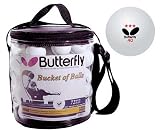 Butterfly Bucket of 3-Star 40mm Table Tennis Balls (72 Count)