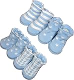 Baberoo Organic Cotton Socks for 0-12 Months - Boys in Blue