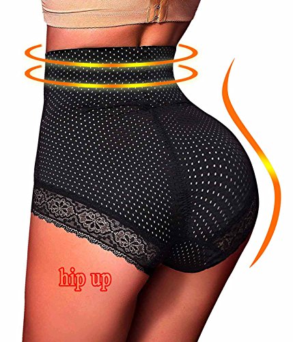 Antibacterial Mesh Pants Butt Lifter Shapers Panties Hi-Waist Thigh Slimming