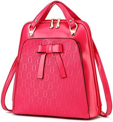 HUOHONGMEIGUI Young Ladies' Leisure Bag Leather Fashion Backpack