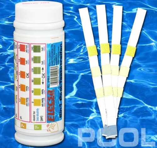 5 in 1 Pool Wasser Test Set Chlor W.Härte pH Alkal.Modell ELECSA 9461