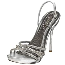 Michael Antonio Women's Orlice Dress Sandal,Silver,7.5 M US