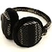 Winter Fuzzy Ski Earmuff Adjustable Zig Zag Plaid Black