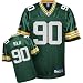 Men`s Green Bay Packers #90 B.J. Raji Team Replica Jersey - M