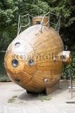 Wallmonkeys Peel and Stick Wall Decals - Wooden Submarine - 72