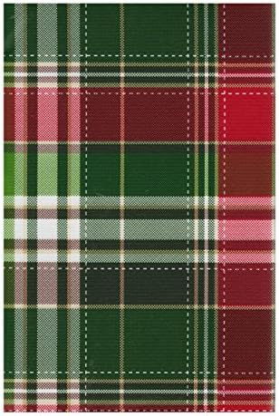 Holiday Plaid PEVA Vinyl Tablecloth Flannel Backed (52 x 70 Rectangle)