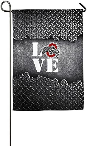 SYY Love Ohio O State University Relaxation Welcome Home Flag 12*18 Inch