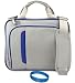 Grey with Blue Trim Durable Protective Shoulder Carrying Bag with Removable Shoulder Strap for Verizon Wireless New Motorola Xoom Multi-Touch 10 inch laptop (Android 3.0 Honey comb Platform), Blue + SumacLife TM Wisdom Courage Wristband