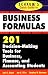 Schaum's Quick Guide to Business Formulas: 201 Decision-Making Tools for Business, Finance, and Accounting Students