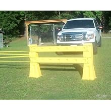 Dixie Poly PR-6L Polyethylene Guard Rail, 60" Length x 6" Width x 4" Depth