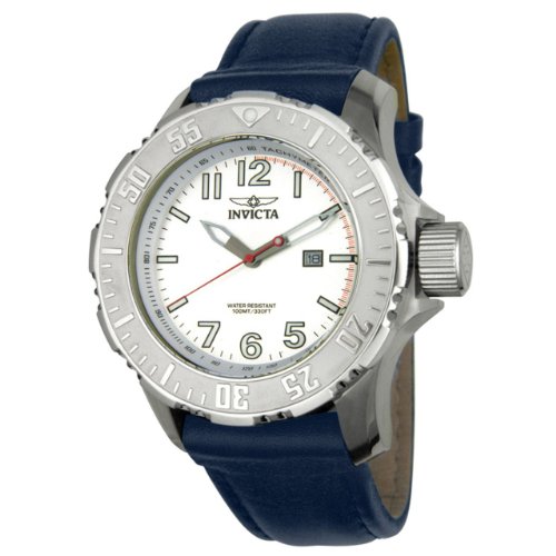 Invicta Men's 4661 II Sport 3-Hand Elite Collection Blue Leather Watch