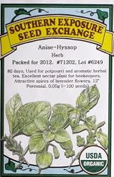 Organic Anise-Hyssop Herb Seeds