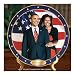 An Historic Change Barack And Michelle Obama Commemorative Collector Plate by The Bra...