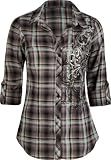 FULL TILT Screen Plaid Womens Shirt