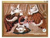 Italian Cats Collectible Playing Cards Double Deck by Piatnik - Naipes de Bridge Coleccionable Set Doble
