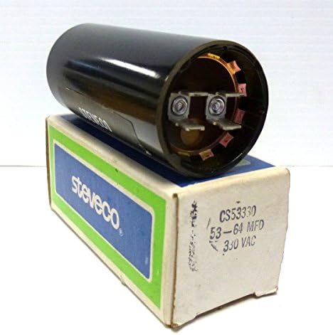 Steveco White Rogers CS53330 53-64MFD 330VAC Motor Starting Capacitor