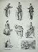 1890 General Register Office Simerset House Clerk Print