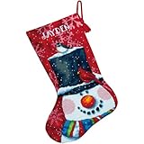Dimensions Needlecrafts Needlepoint,  Snowman and Friends Stocking