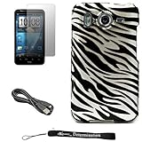 Silver and Black Zebra Design Cover / 2 Piece Snap On Crystal Protective Ha ....
