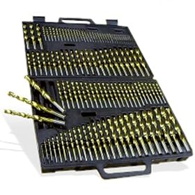 Pro Grade 115 Piece Titanium Drill Bit Set by Neiko Tools