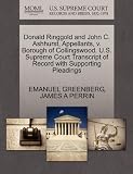 Donald Ringgold and John C. Ashhurst, Appellants, v. Borough of Collingswood. U.S. Supreme Court Transcript of Record with Supporting Pleadings