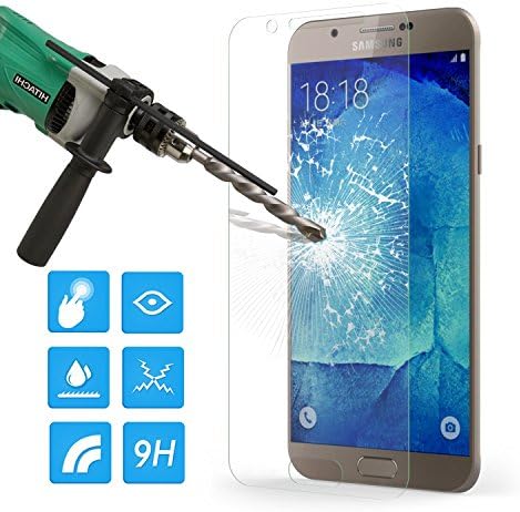 Samsung Glalaxy A8 Screen Protectors, Full Screen Coverage from Edge to Edge, 99% HD Clarity, Easy Installation PC Castle®