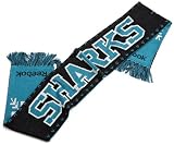 NHL Men's Game Day Team Scarf (San Jose Sharks, One Size Fits All), Teal/black