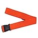 Nylon Luggage Strap Superior Strength Non-slip Travel Premium Designer Belt (Orange)