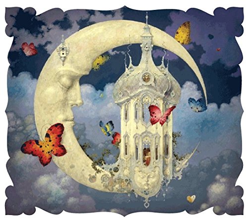 Artifact Puzzles - Daniel Merriam Man in the Moon Limited Edition Wooden Jigsaw Puzzle
