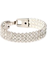 Streets Ahead 5/8" 3 Row Swarovski Crystal Chain Bracelet