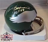 Chuck Bednarik Autographed/Hand Signed Philadelphia Eagles Throwback Mini Helmet with HOF 67 Inscrip