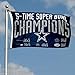 Dallas Cowboys Double Sided 5 Time Super Bowl Champions Flag