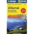 Zillertal XL von Jenbach bis Mayrhofen 1 : 25 000: Wander-, Rad- und Mountainbikekarte. GPS-genau