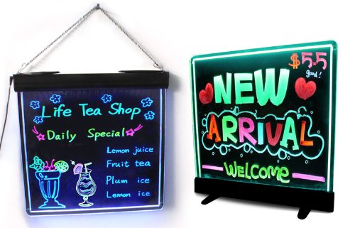 Stand Writeable LED Menu Board Erasable Neon Sign LED Writing Message Board