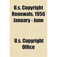 U.S. Copyright Renewals, 1956 January - June
