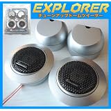 MAX150W　立体的サウンドに　45mm　チューンアップ　ドームツイーター　ガンメタ　FRC（EXP-T022）　新品