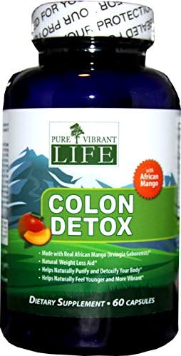 Colon Detox and Cleanse, 100% All Natural and Vegetarian, Made with Pure African Mango, Works Gently with Your Body for Overnight Results