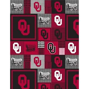 College-University-of-Oklahoma-Sooners-Print-Fleece-Fabric