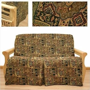 Bombay 5 Piece Pillow Full Skirted Futon Cover Set