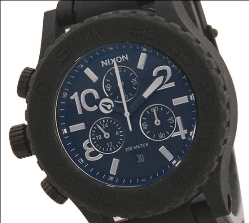 Nixon Rubber 42-20 Chrono Watch - Men/Women Black, One Size